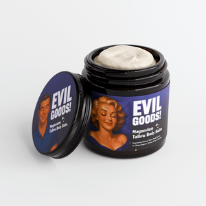 Grass-Fed Tallow Magnesium Balm EVIL GOODS! World's BEST Beef Tallow Balm